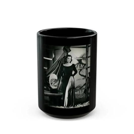 Faith Domergue #214 (Vintage Female Icon) Black Coffee Mug 15oz - Go Mug Yourself