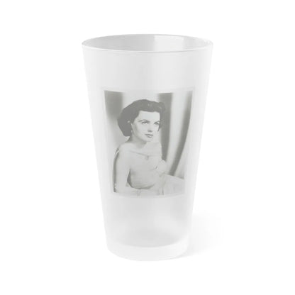 Faith Domergue #219 (Vintage Female Icon) Frosted Pint Glass 16oz-16oz-Frosted-Go Mug Yourself