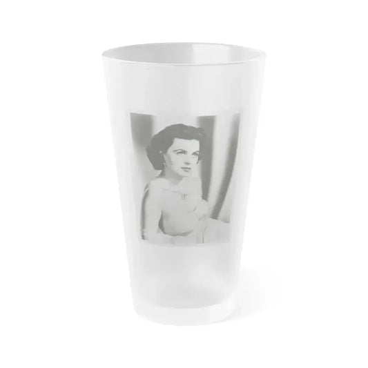 Faith Domergue #219 (Vintage Female Icon) Frosted Pint Glass 16oz 16oz Frosted - Go Mug Yourself