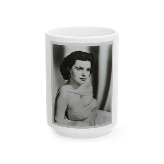 Faith Domergue #219 (Vintage Female Icon) White Coffee Mug 15oz - Go Mug Yourself