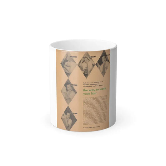Faith Domergue #226 - Shampoo Advertisement Featuring, Faith from 50's (Vintage Female Icon) Color Changing Mug 11oz 11oz - Go Mug Yourself