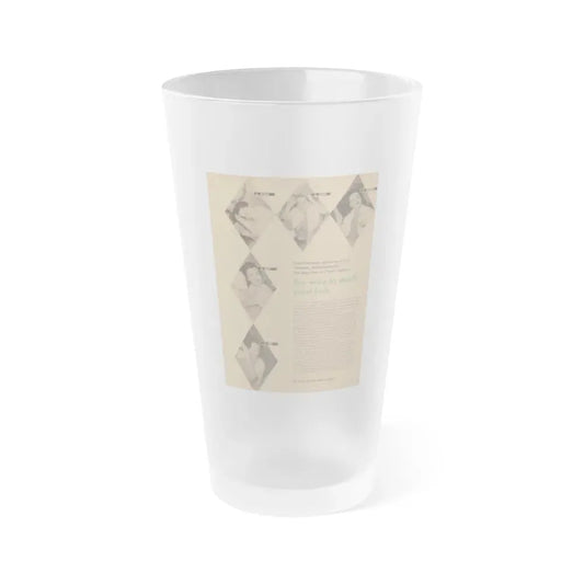 Faith Domergue #226 - Shampoo Advertisement Featuring, Faith from 50's (Vintage Female Icon) Frosted Pint Glass 16oz 16oz Frosted - Go Mug Yourself
