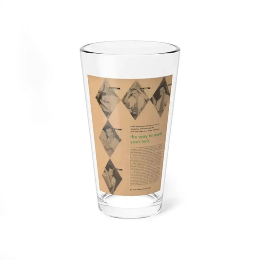 Faith Domergue #226 - Shampoo Advertisement Featuring, Faith from 50's (Vintage Female Icon) Pint Glass 16oz 16oz - Go Mug Yourself