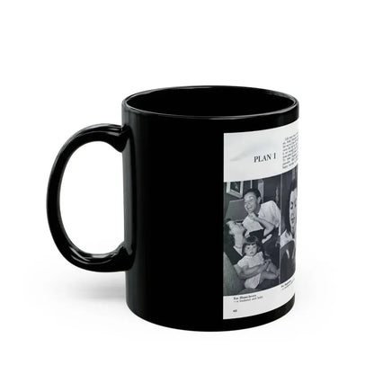 Faith Domergue #229 - [Pages 62 & 63] Pages 5 & 6 of 14+4 B&W Photos & Long Article on her from Pageant Digest Mag. April '51 (Vintage Female Icon) Black Coffee Mug - Go Mug Yourself