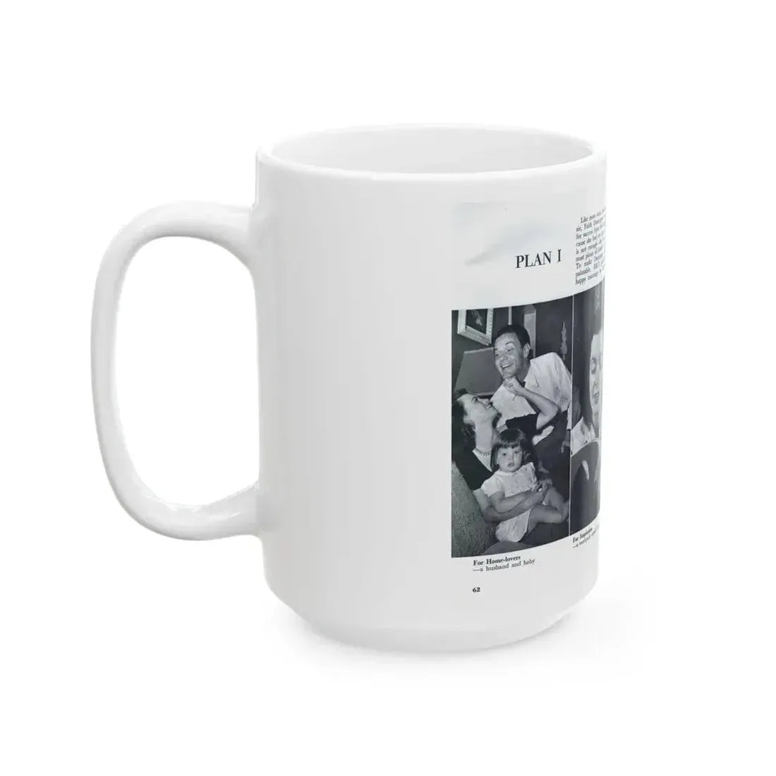 Faith Domergue #229 - [Pages 62 & 63] Pages 5 & 6 of 14+4 B&W Photos & Long Article on her from Pageant Digest Mag. April '51 (Vintage Female Icon) White Coffee Mug - Go Mug Yourself
