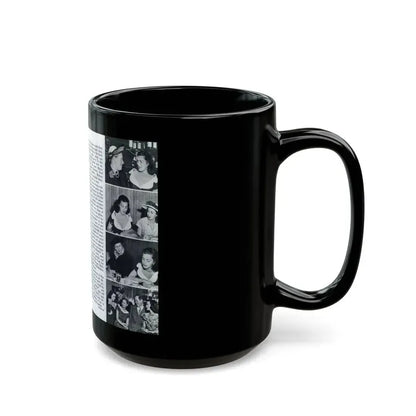 Faith Domergue #232 - [Pages 68 & 69] Pages 11 & 12 of 14+5 B&W Photos & Long Article on her from Pageant Digest Mag. April '51 (Vintage Female Icon) Black Coffee Mug - Go Mug Yourself