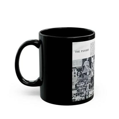 Faith Domergue #233 - [Pages 70 & 71] Pages 13 & 14 of 14+Compilation Tons of Mag. Covers & More from Pageant Digest Mag. April '51 (Vintage Female Icon) Black Coffee Mug - Go Mug Yourself