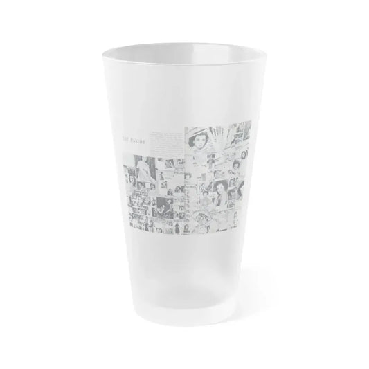 Faith Domergue #233 - Pages 70 & 71 Pages 13 & 14 of 14+Compilation Tons of Mag. Covers & More from Pageant Digest Mag. April '51 (Vintage Female Icon) Frosted Pint Glass 16oz 16oz Frosted - Go Mug Yourself