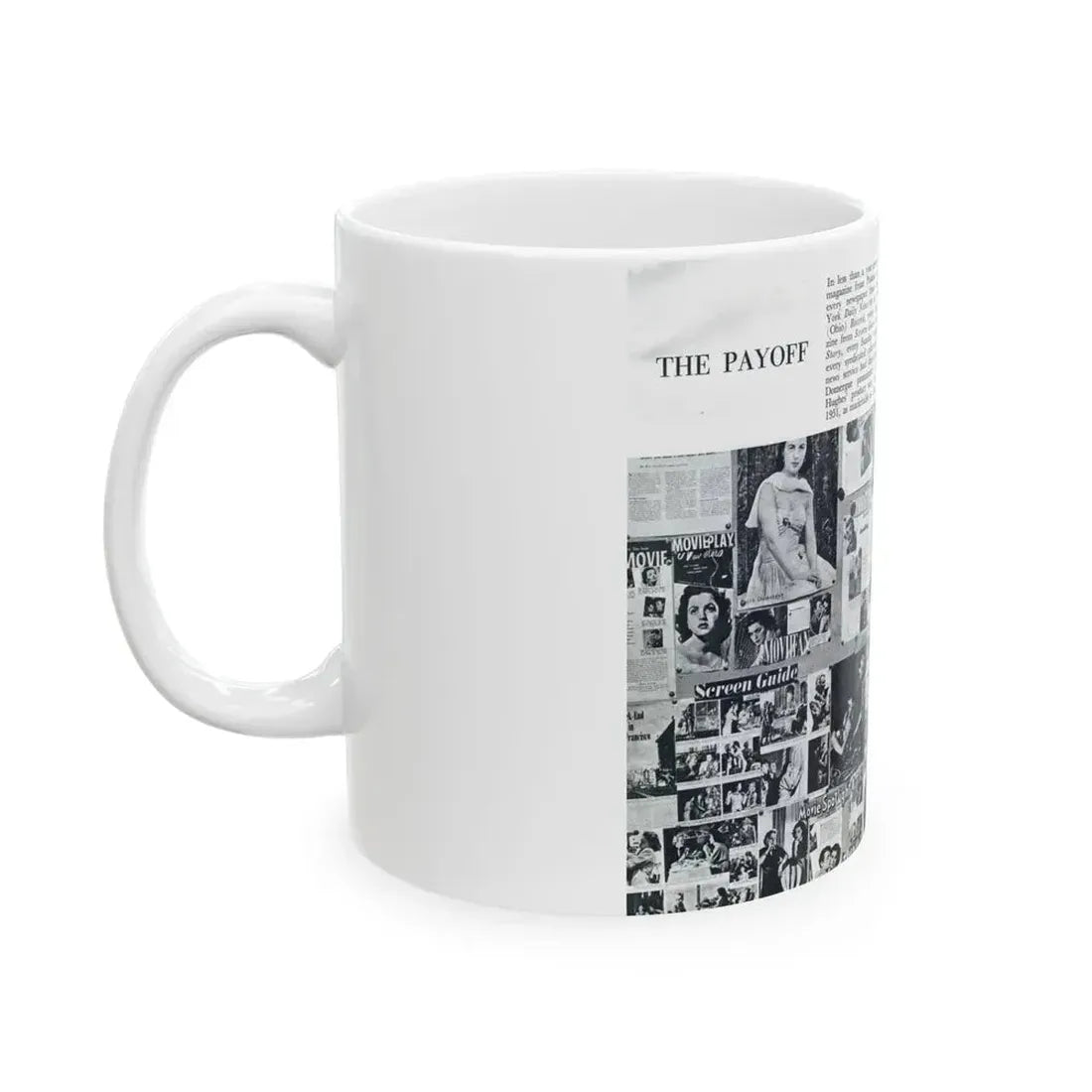 Faith Domergue #233 - [Pages 70 & 71] Pages 13 & 14 of 14+Compilation Tons of Mag. Covers & More from Pageant Digest Mag. April '51 (Vintage Female Icon) White Coffee Mug - Go Mug Yourself
