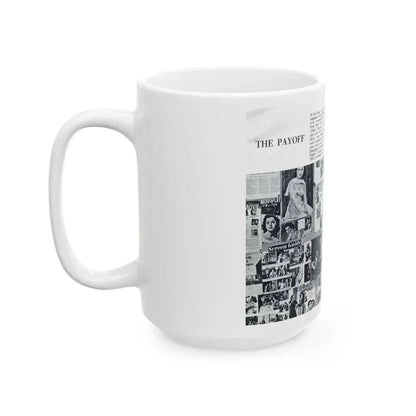 Faith Domergue #233 - [Pages 70 & 71] Pages 13 & 14 of 14+Compilation Tons of Mag. Covers & More from Pageant Digest Mag. April '51 (Vintage Female Icon) White Coffee Mug - Go Mug Yourself