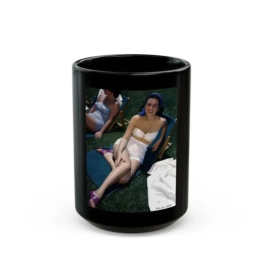 Faith Domergue #237 (Vintage Female Icon) Black Coffee Mug 15oz - Go Mug Yourself
