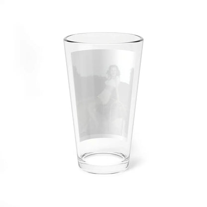 Faith Domergue #238 - Remade B&W 8x10 Full Full Body 2-Piece Swimsuit Cheesecake Photo HQ Re-Print (Vintage Female Icon) Pint Glass 16oz-Go Mug Yourself