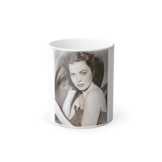 Faith Domergue #239 - Vintage B&W 8x10 Upper Body Promo Photo for ''Where Danger Lives'' '50 (Vintage Female Icon) Color Changing Mug 11oz 11oz - Go Mug Yourself
