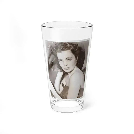 Faith Domergue #239 - Vintage B&W 8x10 Upper Body Promo Photo for ''Where Danger Lives'' '50 (Vintage Female Icon) Pint Glass 16oz 16oz - Go Mug Yourself