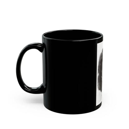 Faith Domergue #241 - Vintage B&W 3.5x5 Portrait Photo Postcard (Vintage Female Icon) Black Coffee Mug - Go Mug Yourself
