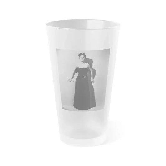 Faith Domergue #26 4 (Vintage Female Icon) Frosted Pint Glass 16oz 16oz Frosted - Go Mug Yourself