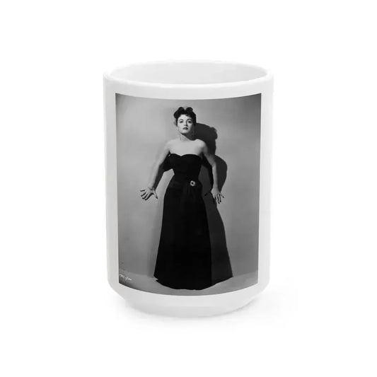 Faith Domergue #26 4 (Vintage Female Icon) White Coffee Mug 15oz - Go Mug Yourself