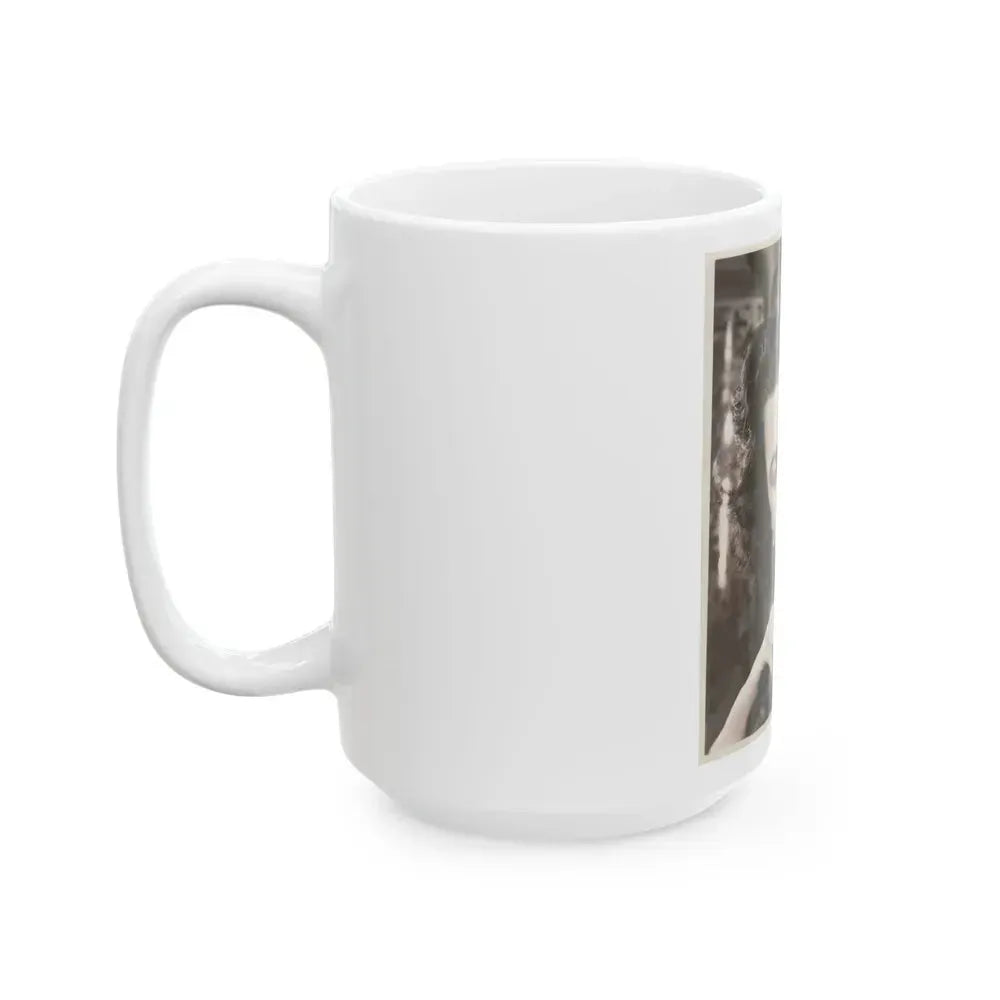 Faith Domergue #42 (Vintage Female Icon) White Coffee Mug - Go Mug Yourself