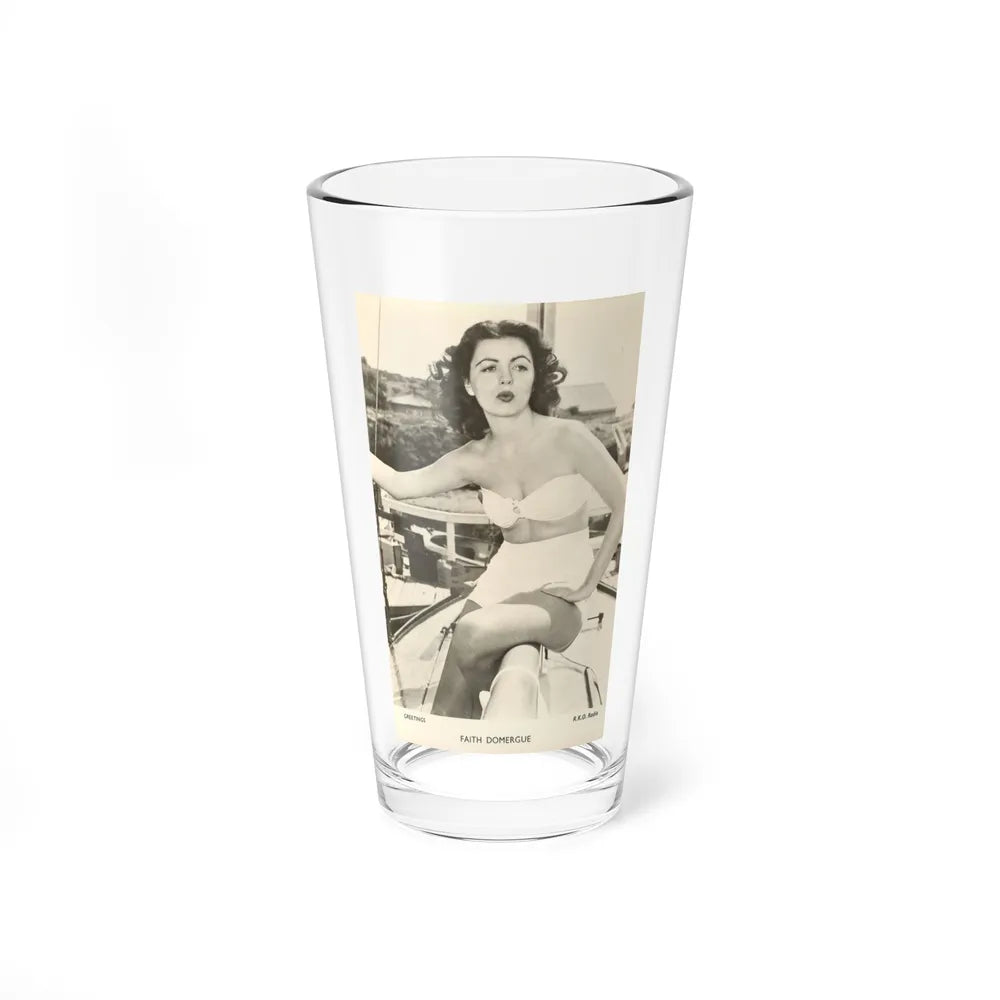 Faith Domergue #47 1 (Vintage Female Icon) Pint Glass 16oz-16oz-Go Mug Yourself