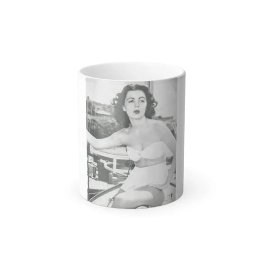 Faith Domergue #47 (Vintage Female Icon) Color Changing Coffee Mug 11oz - Go Mug Yourself