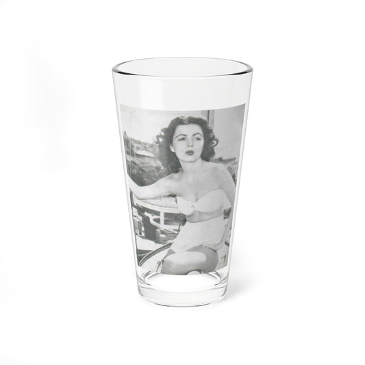 Faith Domergue #47 (Vintage Female Icon) Pint Glass 16oz-16oz-Go Mug Yourself