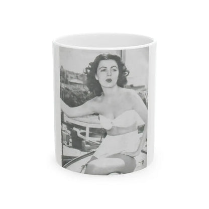 Faith Domergue #47 (Vintage Female Icon) White Coffee Mug 11oz - Go Mug Yourself