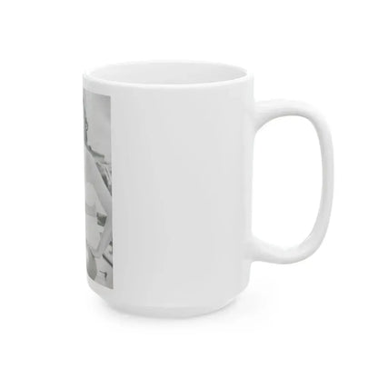 Faith Domergue #47 (Vintage Female Icon) White Coffee Mug - Go Mug Yourself