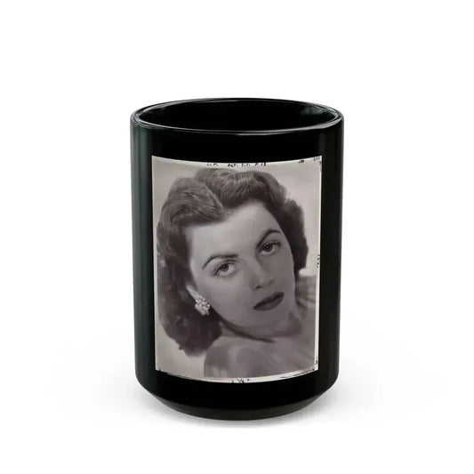 Faith Domergue #48 (Vintage Female Icon) Black Coffee Mug 15oz - Go Mug Yourself