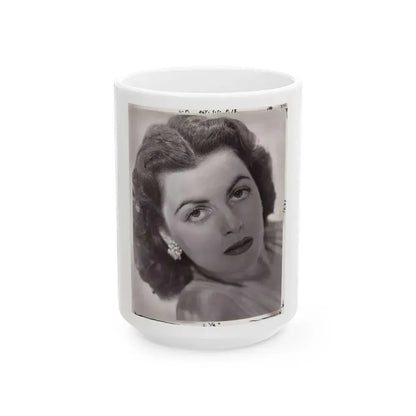 Faith Domergue #48 (Vintage Female Icon) White Coffee Mug 15oz - Go Mug Yourself
