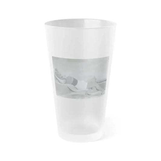 Faith Domergue #55 (Vintage Female Icon) Frosted Pint Glass 16oz 16oz Frosted - Go Mug Yourself