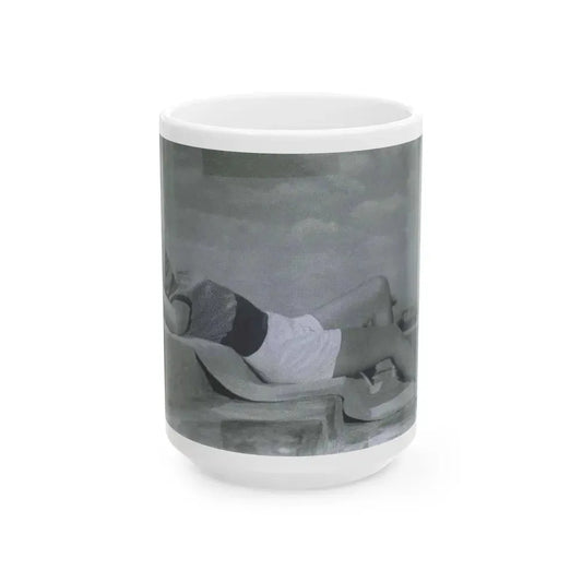 Faith Domergue #55 (Vintage Female Icon) White Coffee Mug 15oz - Go Mug Yourself