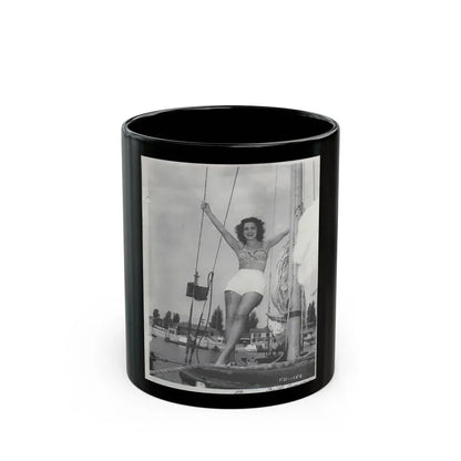 Faith Domergue #57 (Vintage Female Icon) Black Coffee Mug 11oz - Go Mug Yourself