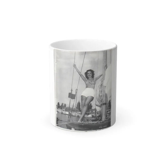 Faith Domergue #57 (Vintage Female Icon) Color Changing Coffee Mug 11oz - Go Mug Yourself