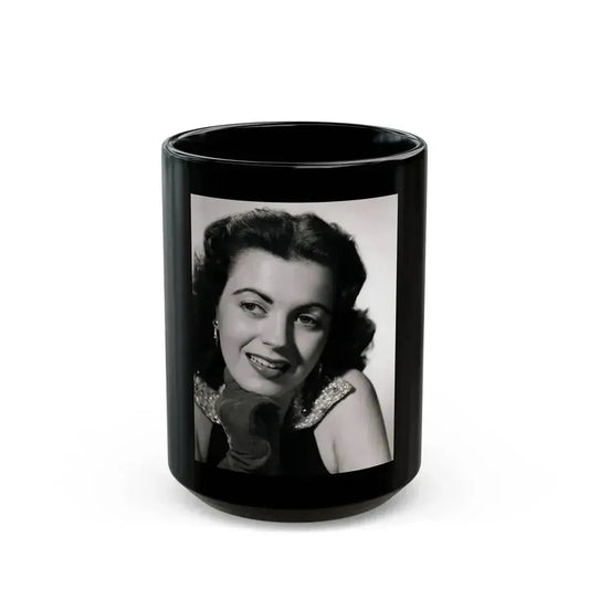 Faith Domergue #64 1 (Vintage Female Icon) Black Coffee Mug 15oz - Go Mug Yourself