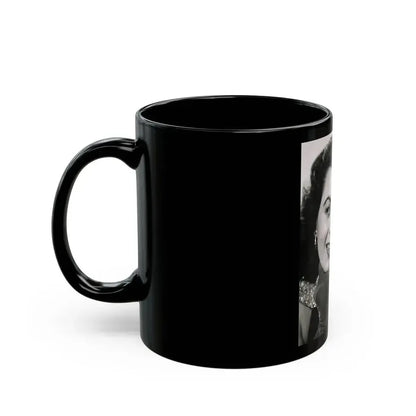 Faith Domergue #64 1 (Vintage Female Icon) Black Coffee Mug - Go Mug Yourself