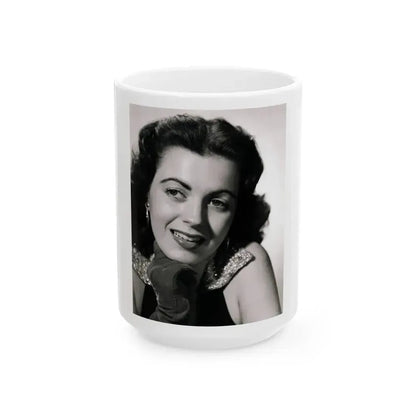 Faith Domergue #64 1 (Vintage Female Icon) White Coffee Mug 15oz - Go Mug Yourself