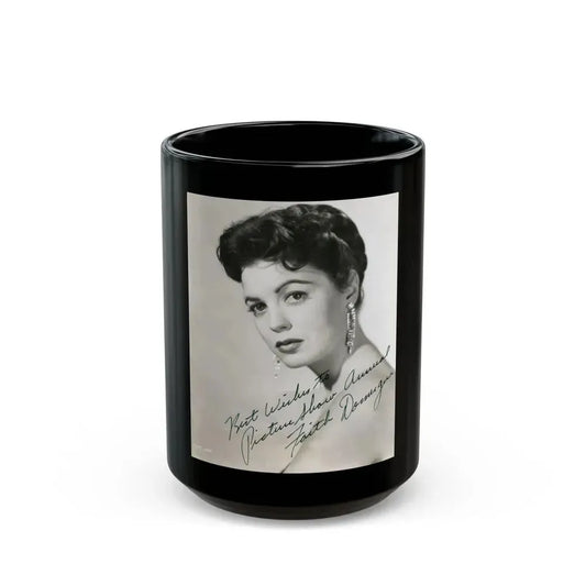 Faith Domergue #70 (Vintage Female Icon) Black Coffee Mug 15oz - Go Mug Yourself