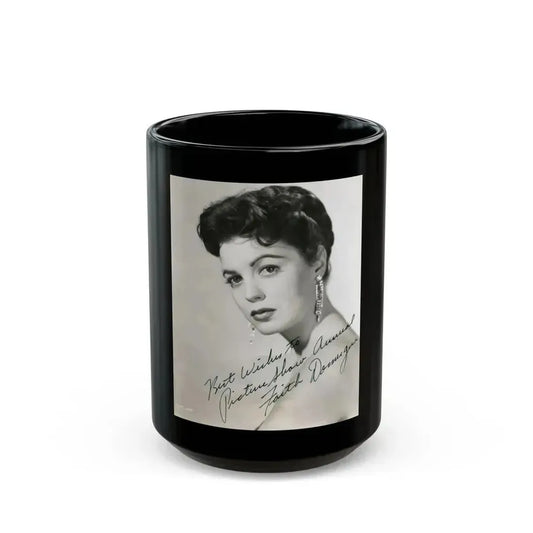 Faith Domergue #70 (Vintage Female Icon) Black Coffee Mug 15oz - Go Mug Yourself