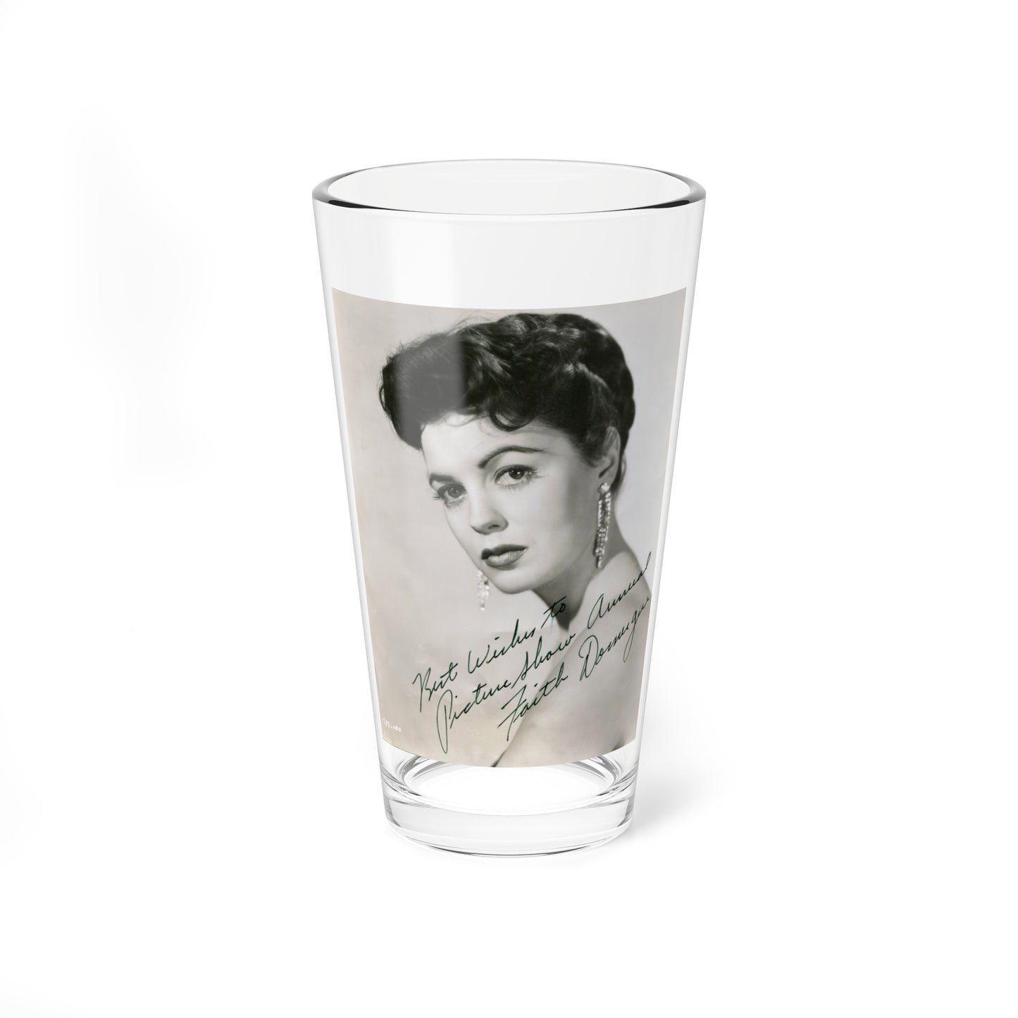 Faith Domergue #70 (Vintage Female Icon) Pint Glass 16oz-16oz-Go Mug Yourself