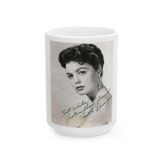 Faith Domergue #70 (Vintage Female Icon) White Coffee Mug 15oz - Go Mug Yourself