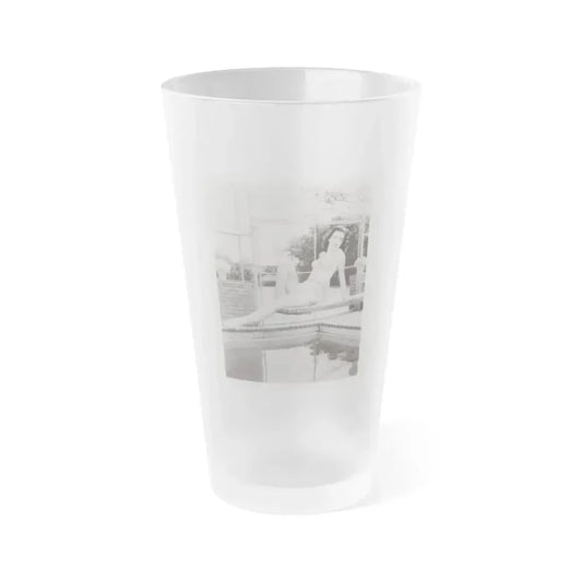 Faith Domergue #73 (Vintage Female Icon) Frosted Pint Glass 16oz 16oz Frosted - Go Mug Yourself