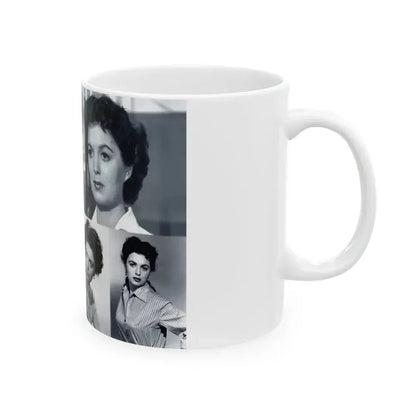 Faith Domergue #82 - Wallpaper (Vintage Female Icon) White Coffee Mug - Go Mug Yourself