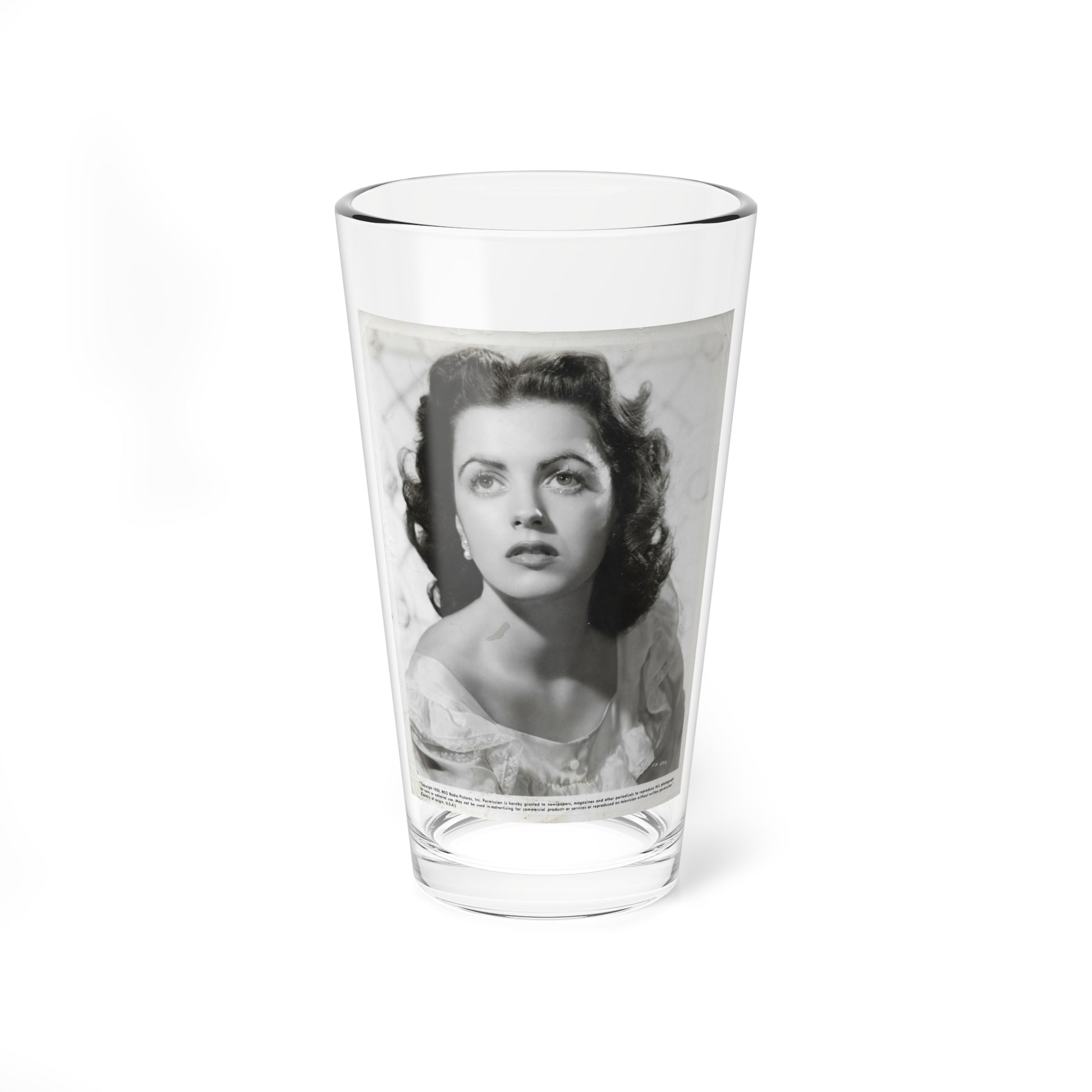 Faith Domergue #84 (Vintage Female Icon) Pint Glass 16oz-16oz-Go Mug Yourself