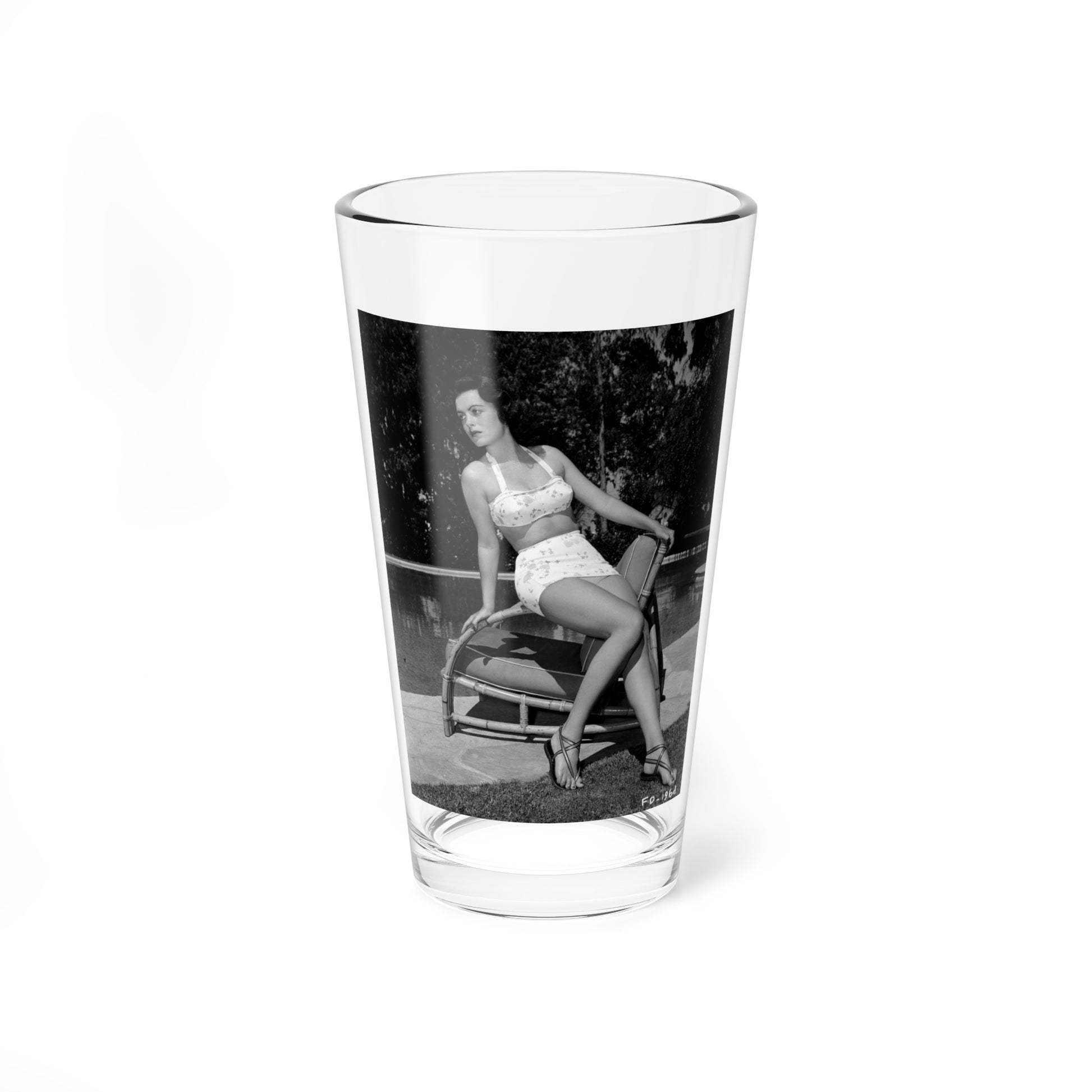 Faith Domergue #89 (Vintage Female Icon) Pint Glass 16oz-16oz-Go Mug Yourself