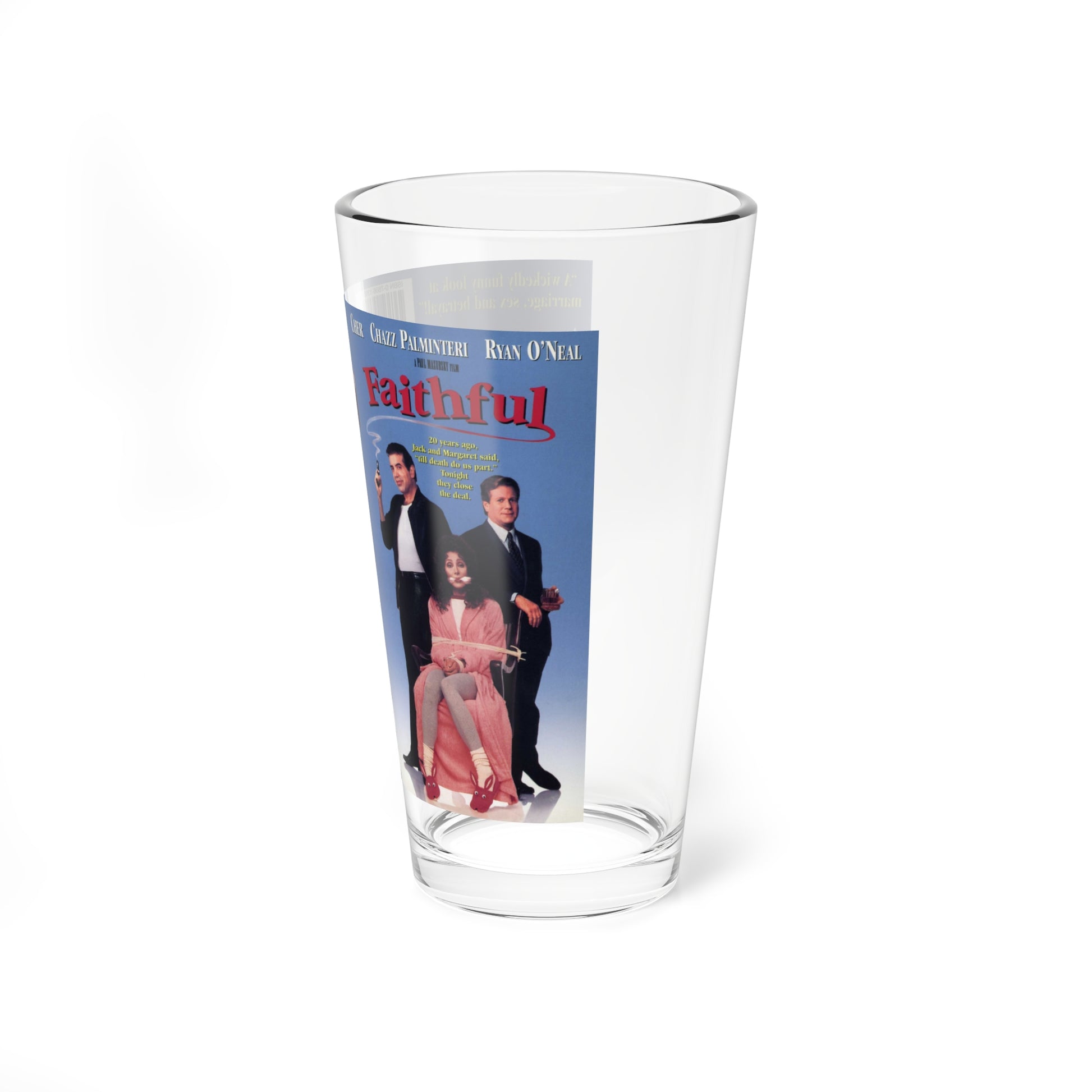 FAITHFUL (VHS COVER) Pint Glass 16oz-Go Mug Yourself