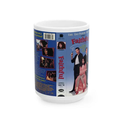 FAITHFUL (VHS COVER) - White Coffee Mug 15oz - Go Mug Yourself