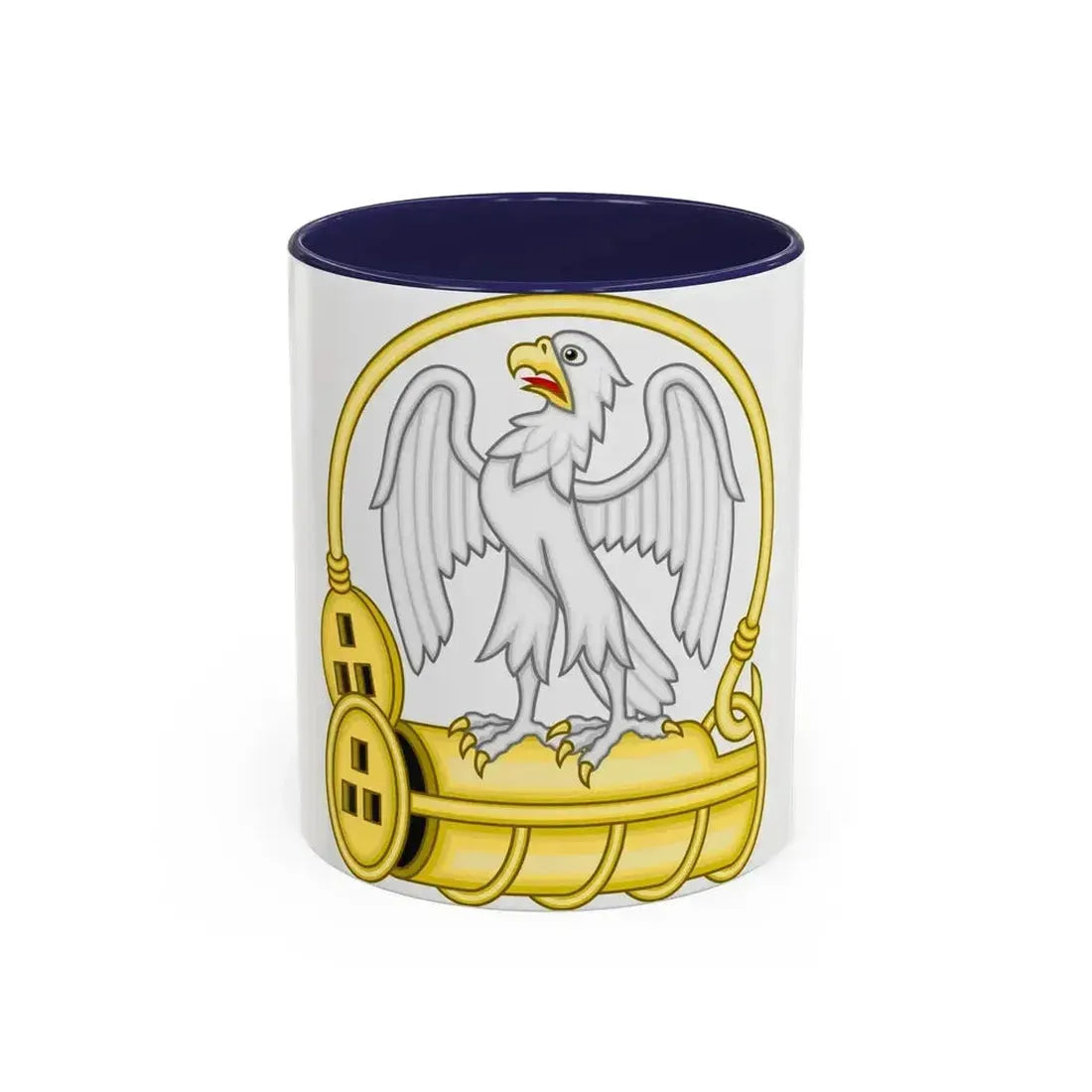 Falcon and Fetterlock Badge of Edward IV - Accent Coffee Mug 11oz Navy - Go Mug Yourself