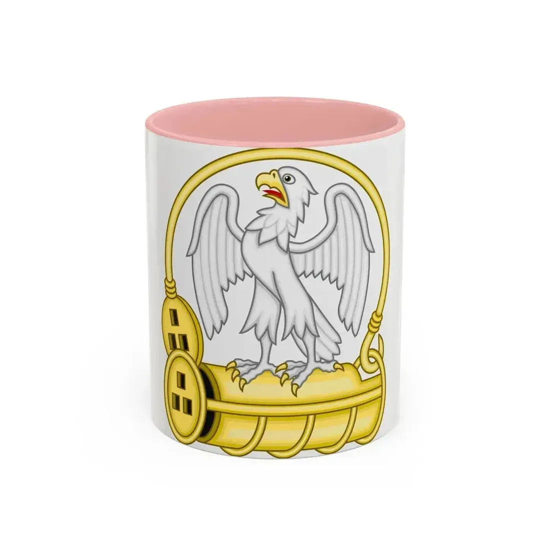 Falcon and Fetterlock Badge of Edward IV - Accent Coffee Mug 11oz Pink - Go Mug Yourself