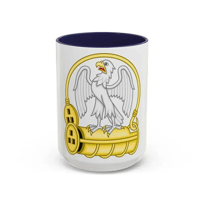 Falcon and Fetterlock Badge of Edward IV - Accent Coffee Mug 15oz Navy - Go Mug Yourself
