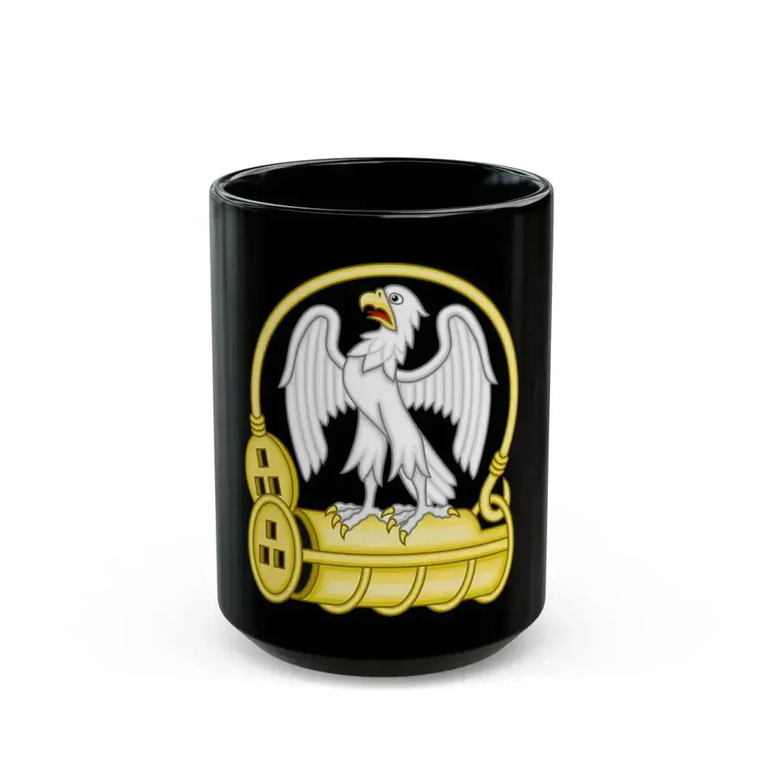 Falcon and Fetterlock Badge of Edward IV - Black Coffee Mug 15oz - Go Mug Yourself